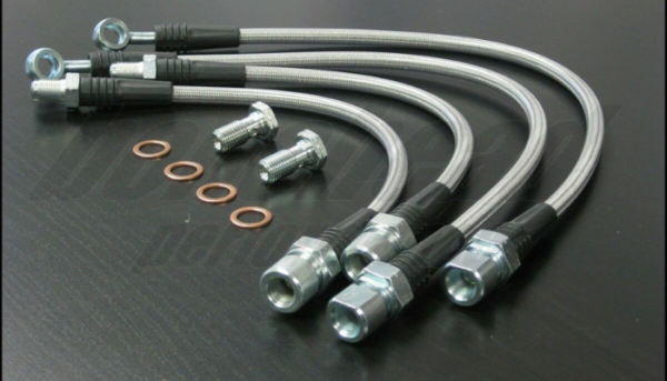 Techna-Fit Braided Stainless Steel Brake Lines 944 POR: Enhance Your Porsche’s Performance